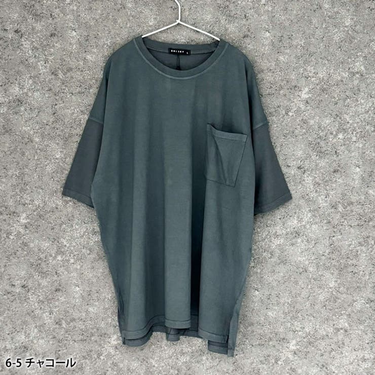 【送料無料】メンズTシャツ半袖クルーネックピグメントポケットゆるシルエットオーバーサイズビッグBIGSHISKYシスキーカジュアルロックストリートシンプルMLXL「824-102」