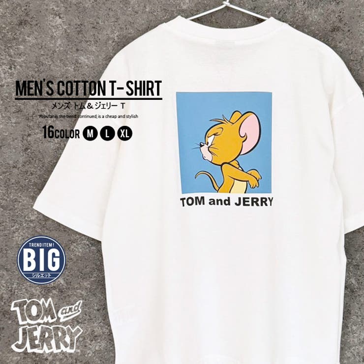 TOM&JERRY オーバーサイズTシャツ メンズ[品番：ZONK0007072