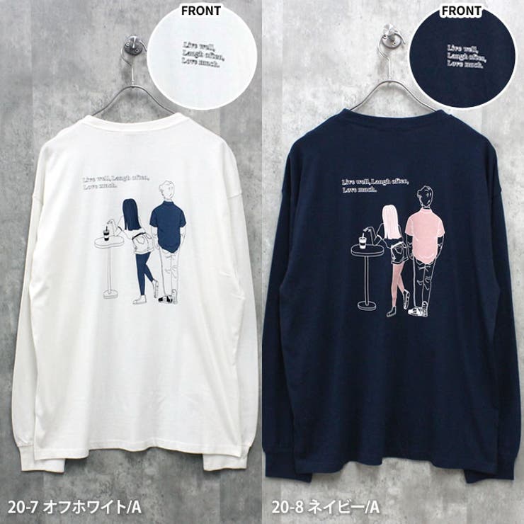 バックプリントBIGロンT フロント＆袖プリントBIGロンT  メンズ[品番：ZONK0007086]｜ZI-ON（ジーオン）のメンズファッション通販｜SHOPLIST（ショップリスト）