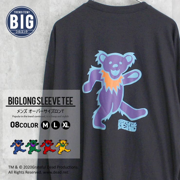 GRATEFULDEAD オーバーサイズロングスリーブTシャツ メンズ[品番