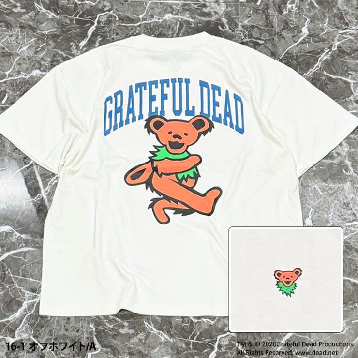 【送料無料】メンズTシャツ半袖GRATEFULDEADグレイトフルデッドクルーネックプリントバックプリントゆるシルエットオーバーサイズビッグBIGカジュアルアメカジロックストリートシンプルMLXL「GF24-101」