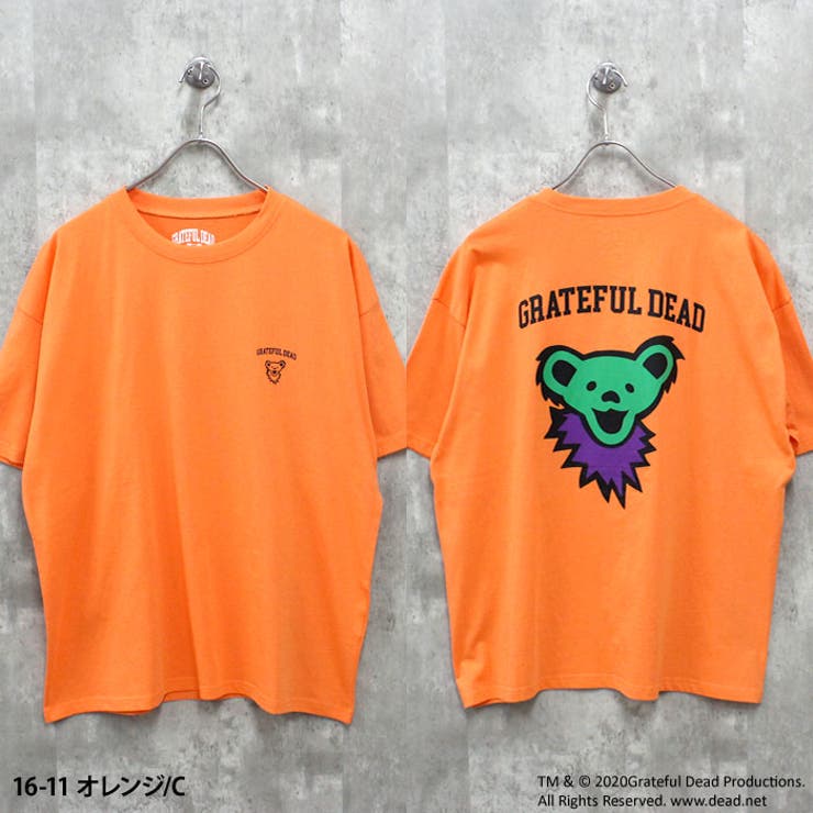 【送料無料】メンズTシャツ半袖GRATEFULDEADグレイトフルデッドクルーネックプリントバックプリントゆるシルエットオーバーサイズビッグBIGカジュアルアメカジロックストリートシンプルMLXL「GF24-101」