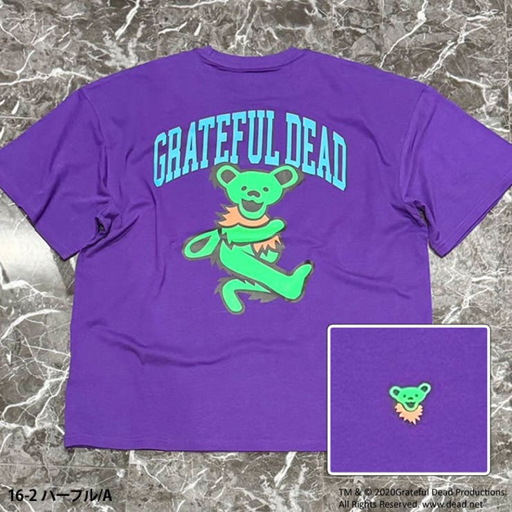 【送料無料】メンズTシャツ半袖GRATEFULDEADグレイトフルデッドクルーネックプリントバックプリントゆるシルエットオーバーサイズビッグBIGカジュアルアメカジロックストリートシンプルMLXL「GF24-101」