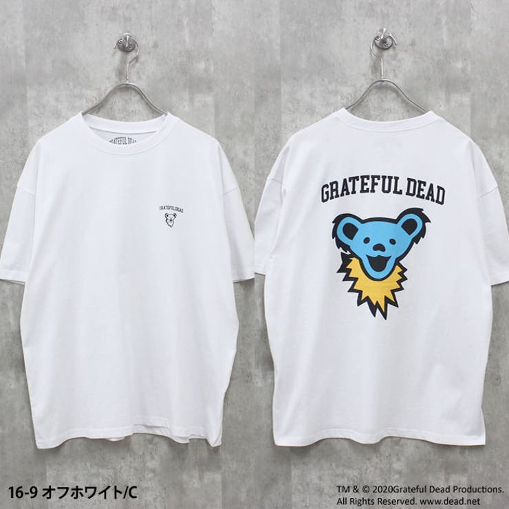 【送料無料】メンズTシャツ半袖GRATEFULDEADグレイトフルデッドクルーネックプリントバックプリントゆるシルエットオーバーサイズビッグBIGカジュアルアメカジロックストリートシンプルMLXL「GF24-101」