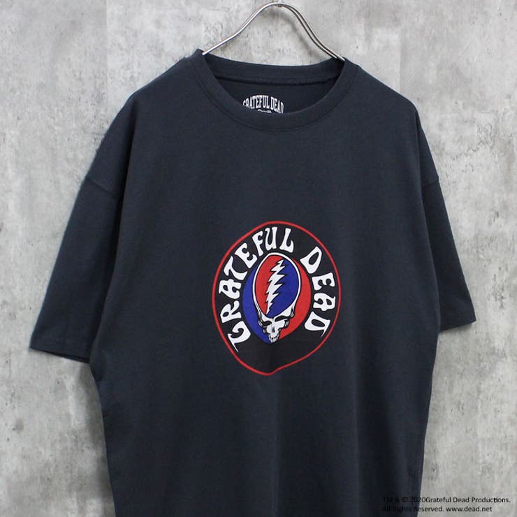 【送料無料】GRATEFULDEADオーバーサイズTシャツメンズ半袖トップスキャラクターグレイトフルデッドベアークルーネックBIGビッグシルエット大きめゆったりプリントMENSカジュアルアメカジMLXL「GF25-101」