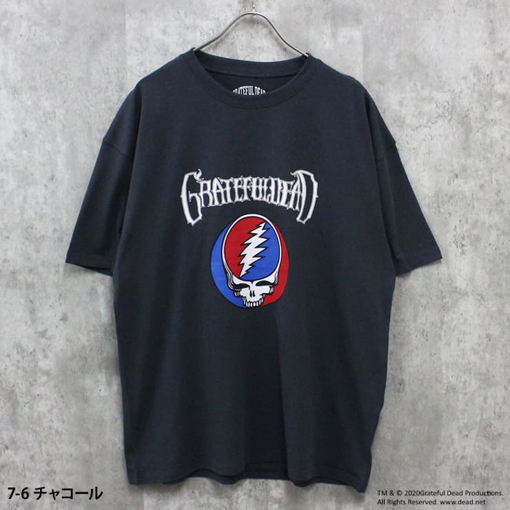 【送料無料】GRATEFULDEADオーバーサイズTシャツメンズ半袖トップスキャラクターグレイトフルデッドベアークルーネックBIGビッグシルエット大きめゆったりプリントMENSカジュアルアメカジMLXL「GF25-101」