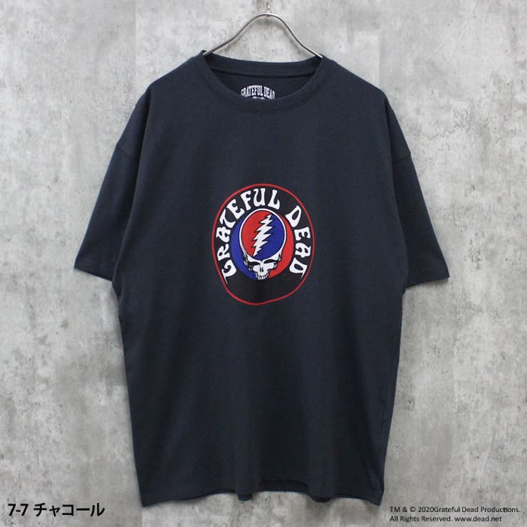 【送料無料】GRATEFULDEADオーバーサイズTシャツメンズ半袖トップスキャラクターグレイトフルデッドベアークルーネックBIGビッグシルエット大きめゆったりプリントMENSカジュアルアメカジMLXL「GF25-101」