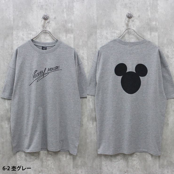 【送料無料】MICKEYMOUSEオーバーサイズTシャツメンズ半袖トップスキャラクターミッキーマウスシルエットクルーネックBIGビッグシルエット大きめゆったりプリントMENSカジュアルアメカジMLXL「M25-101」