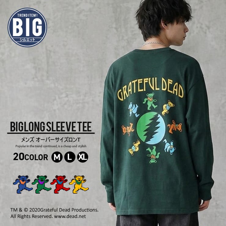 GRATEFULDEAD オーバーサイズロングスリーブTシャツ メンズ | ZI-ON | 詳細画像1 