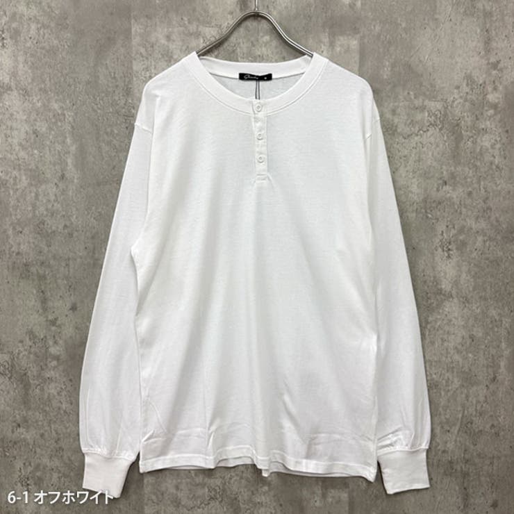 ヘンリーネック長袖Tシャツ メンズ ロンT | ZI-ON | 詳細画像6 