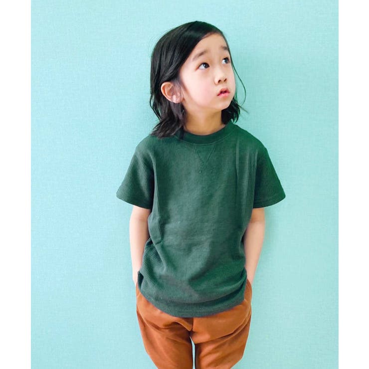 4-3カーキ | キッズ Ｔシャツ 子供服 | ZI-ON