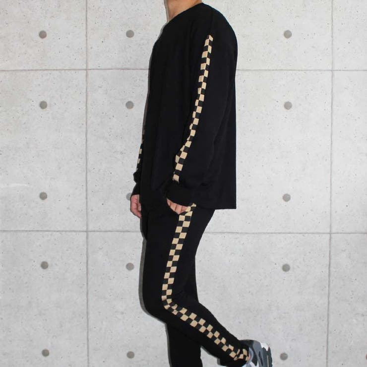 12-5ブラック×モカ/B | メンズ セットアップ 上下セット | ZI-ON