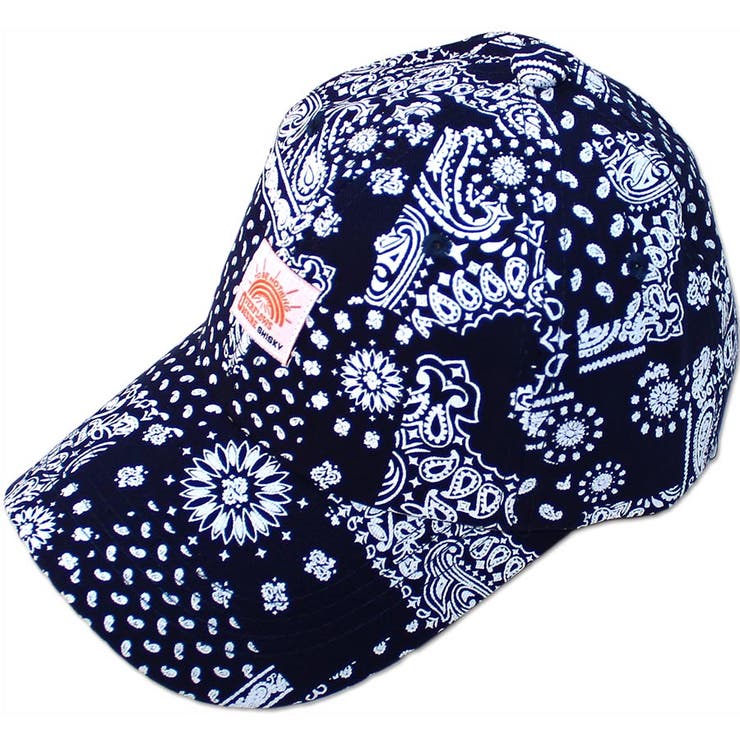 8-7ネイビーペイズリー | メンズ キャップ 帽子 | ZI-ON
