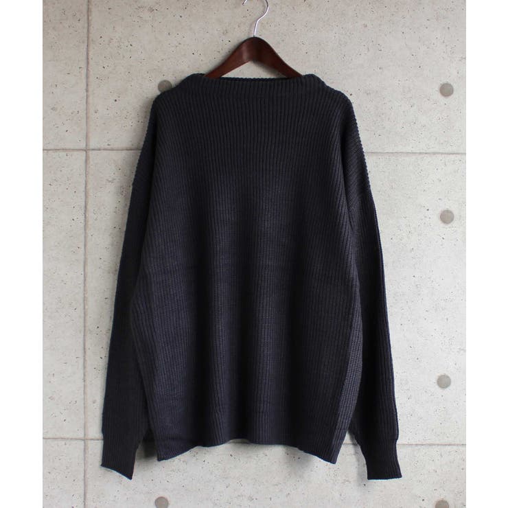 18-17チャコール/ボトルネック | メンズ ニット セーター | ZI-ON