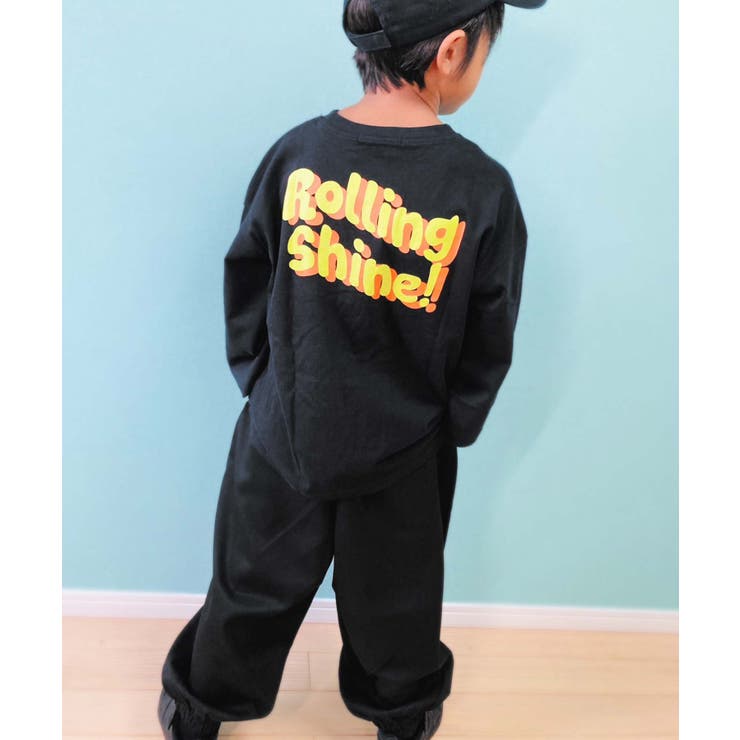 18-3ブラック/A | キッズ ロンT Tシャツ | ZI-ON