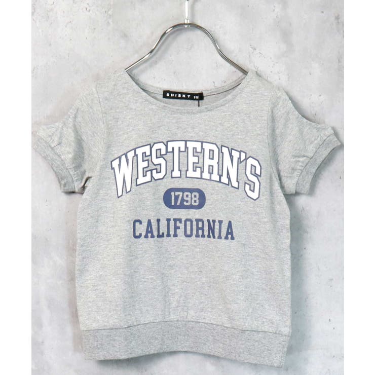 6-4杢グレー/B | キッズ プルオーバー Tシャツ | ZI-ON