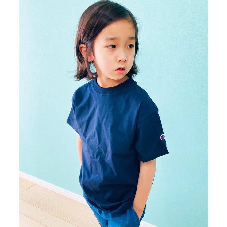 カラーワンポイントTシャツ＆パンツ ワンポイントβロゴ 切り替えTシャツ（27-27TG09-204