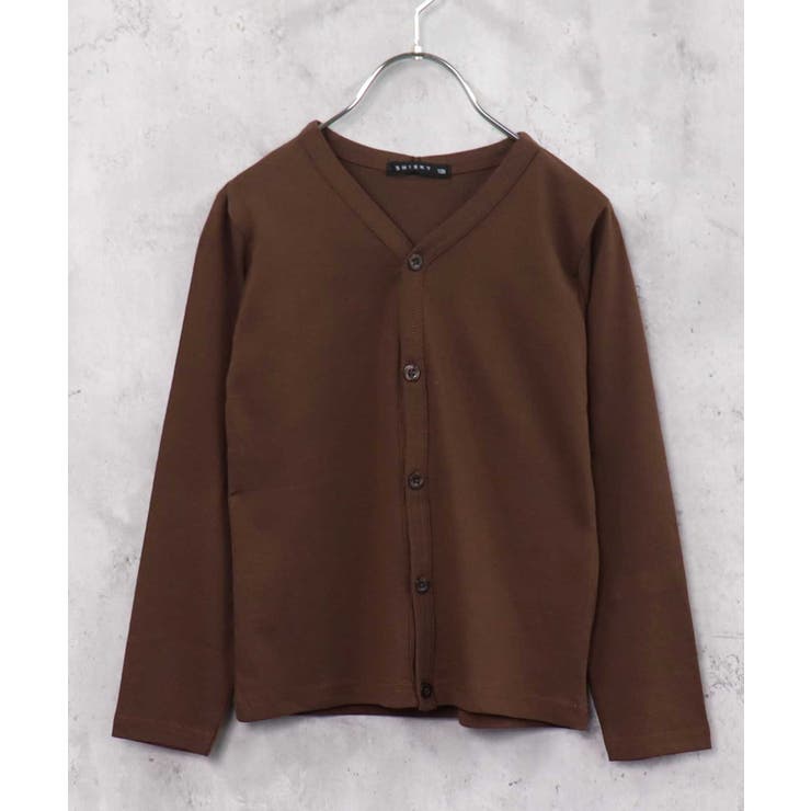10-7ブラウン | キッズ カーディガン カーデ | ZI-ON