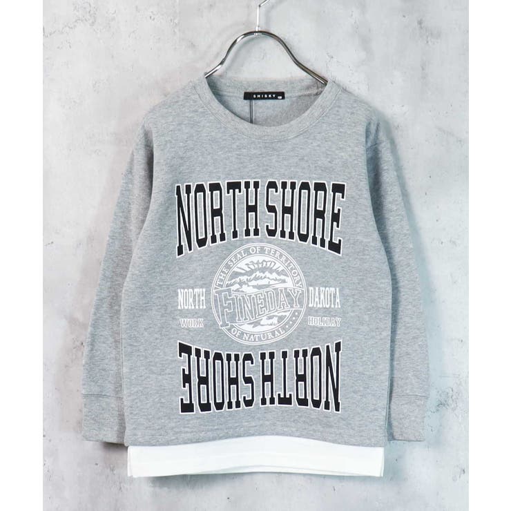 12-1杢グレー/A | 裏起毛トレーナー キッズ スウェット | ZI-ON