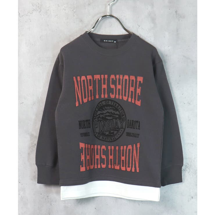 12-3チャコール/A | 裏起毛トレーナー キッズ スウェット | ZI-ON