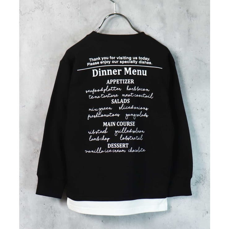 12-9ブラック/C | 裏起毛トレーナー キッズ スウェット | ZI-ON