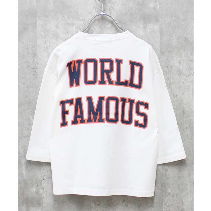 16-5オフホワイト/B | キッズ ロンT Tシャツ | ZI-ON