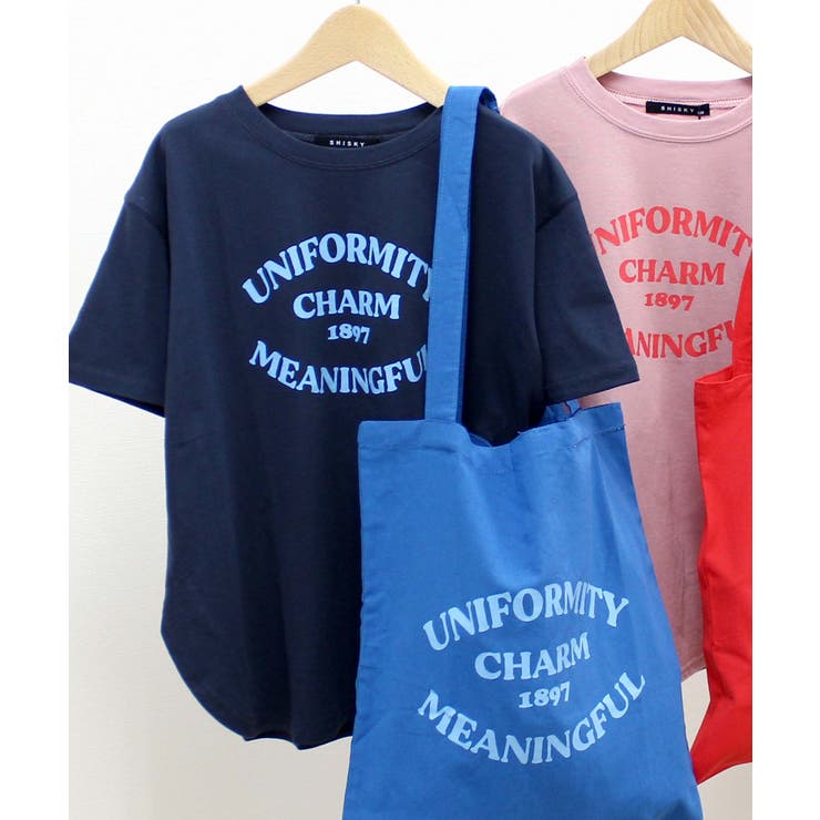 8-7ネイビー | エコバッグ付き Tシャツ キッズ | ZI-ON