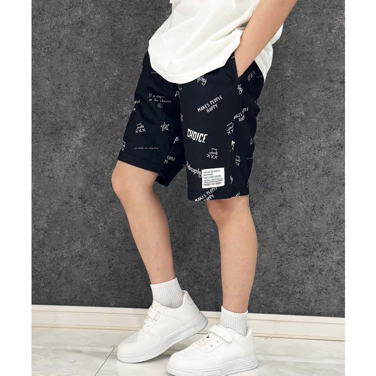 18-18ブラック/D | ハーフパンツ キッズ 子供服 | ZI-ON
