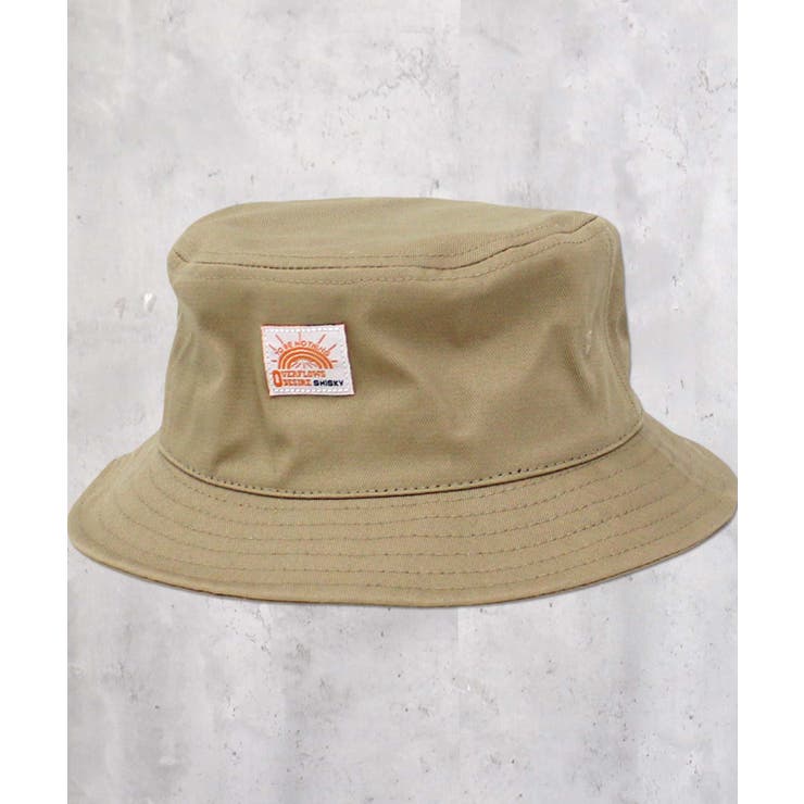 8-2モカ | ワッペンバケットハット キッズ 帽子 | ZI-ON