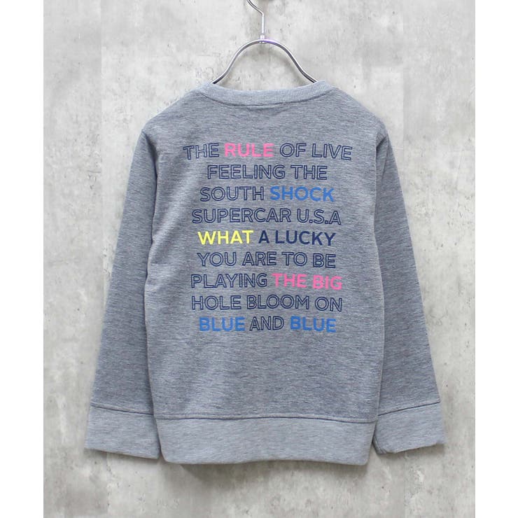 16-9杢グレー/C | プリントトレーナー キッズ 子供服 | ZI-ON