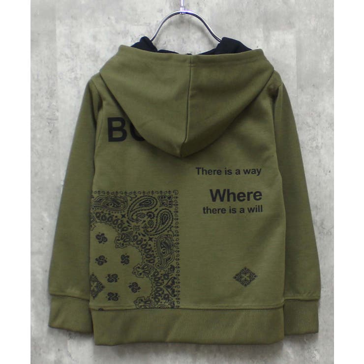 16-15ニュートープ/D | プリントBIGフーディー プリントパーカー キッズ | ZI-ON