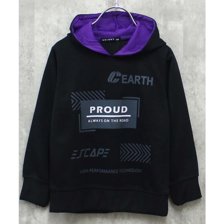 16-4ブラック/A | プリントBIGフーディー プリントパーカー キッズ | ZI-ON