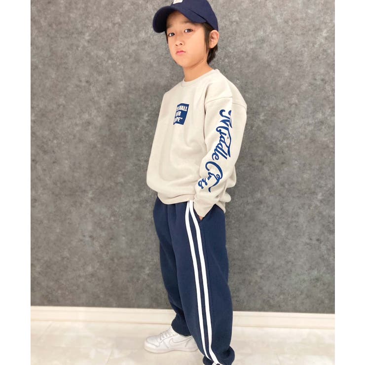 8-3G/ベージュ/A | 裏起毛セットアップ キッズ 男の子 | ZI-ON