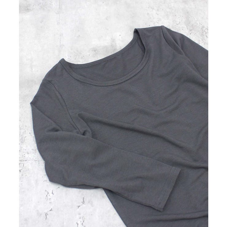 6-1チャコール/Uネック | ヒートインナー キッズ 肌着 | ZI-ON