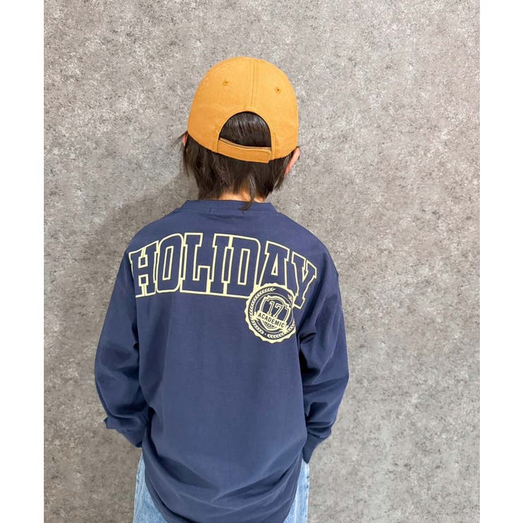 オーバーサイズプリントヘムロンT キッズ 子供服[品番
