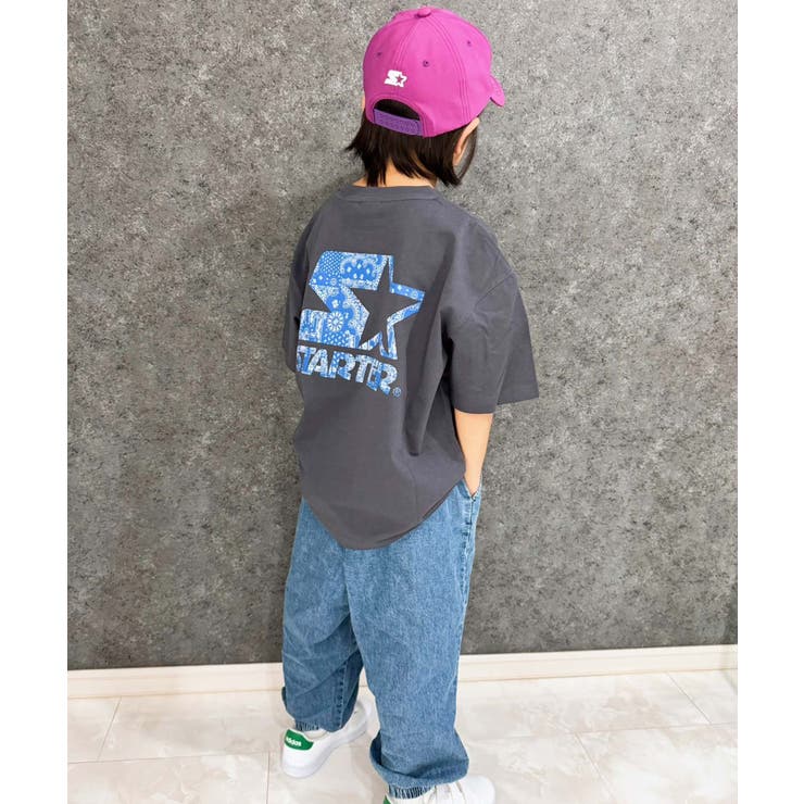 STARTER オーバーサイズプリントTシャツキッズ 子供服[品番 