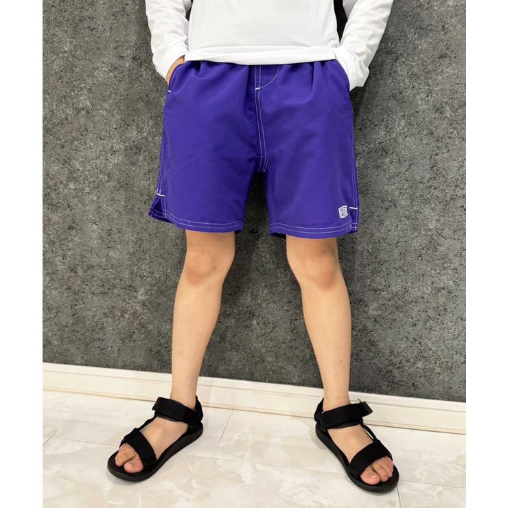 6-3ダークパープル | NEVSURF 水陸両用ハーフパンツ キッズ | ZI-ON