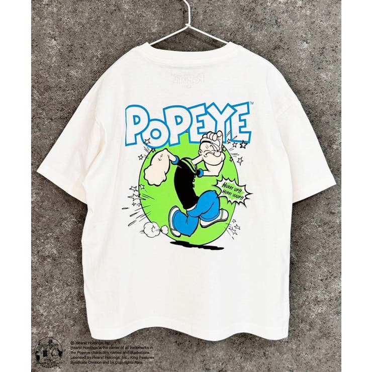 POPEYE オーバーサイズTシャツ キッズ[品番：ZONK0007007]｜ZI