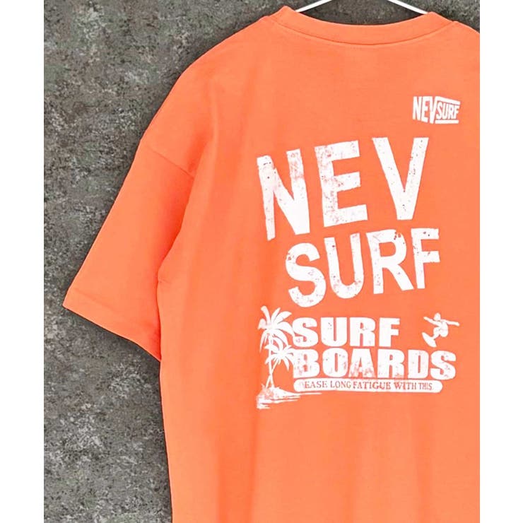 16-14オレンジ/D | NEVSURF オーバーサイズTシャツ キッズ | ZI-ON