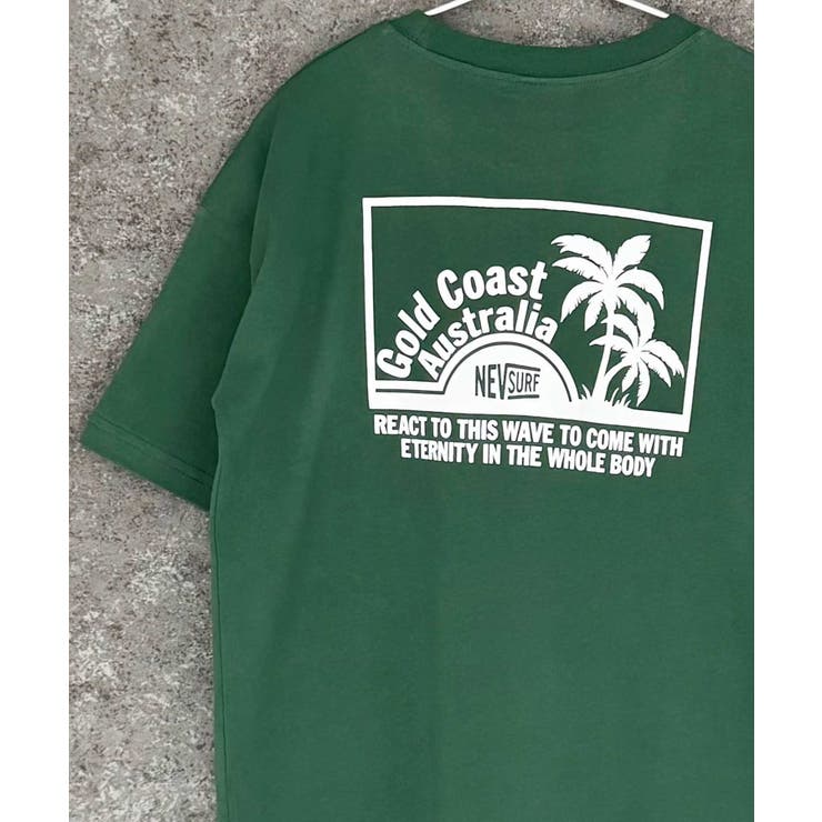 16-3D/グリーン/A | NEVSURF オーバーサイズTシャツ キッズ | ZI-ON