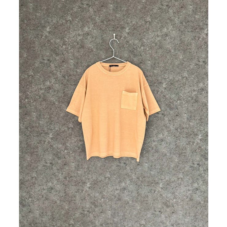 6-1D/ベージュ | SHISKY ピグメントオーバーサイズTシャツ キッズ | ZI-ON