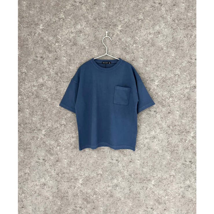 6-4ネイビー | SHISKY ピグメントオーバーサイズTシャツ キッズ | ZI-ON