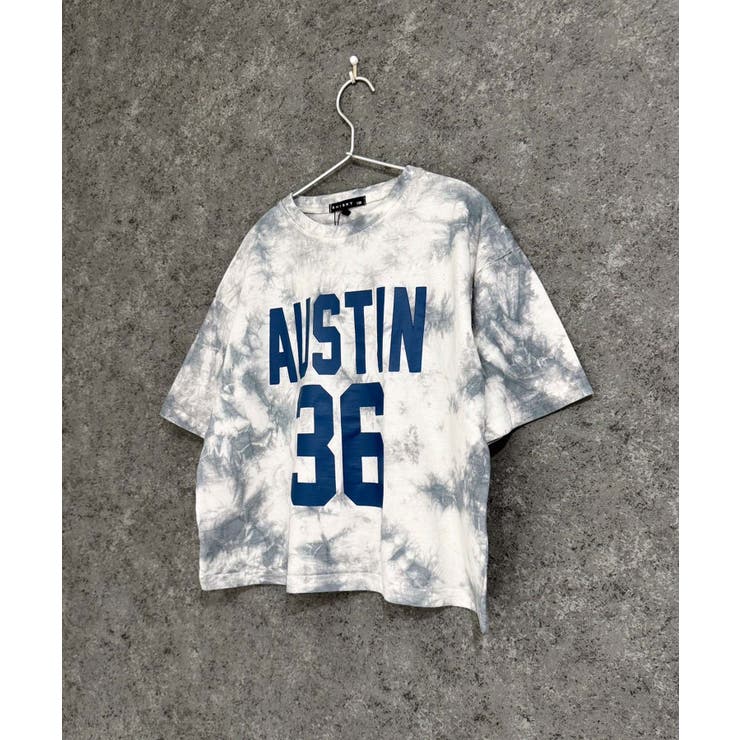 8-5グレー/B | SHISKY タイダイオーバーサイズプリントTシャツ キッズ | ZI-ON