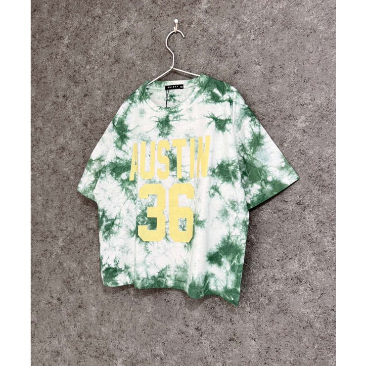 8-7グリーン/B | SHISKY タイダイオーバーサイズプリントTシャツ キッズ | ZI-ON