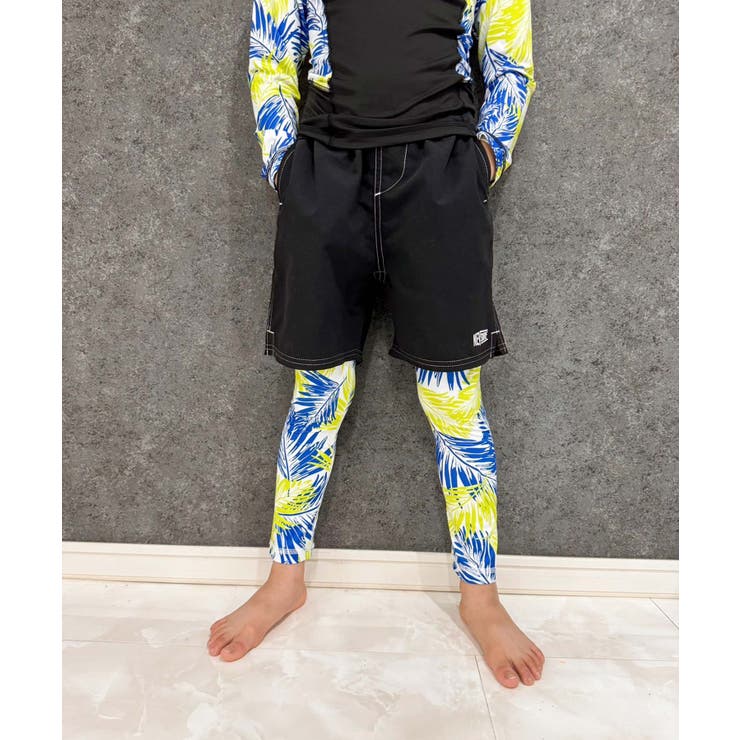 4-1ブルー/A | SHISKY ラッシュガードレギンスパンツ キッズ | ZI-ON