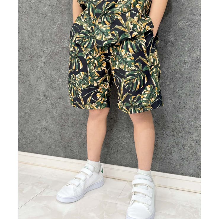 接触冷感アロハショーツ キッズ 子供服[品番：ZONK0007020]｜ZI