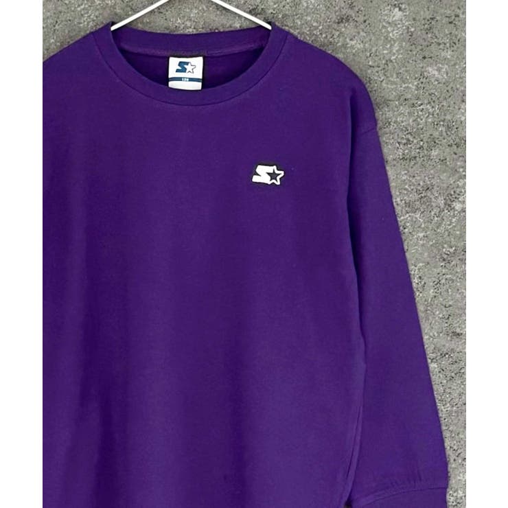 8-4パープル | STARTER スターターオーバーサイズロングスリーブTシャツ キッズ | ZI-ON