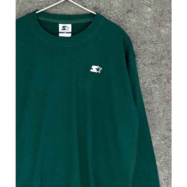 8-5D/グリーン | STARTER スターターオーバーサイズロングスリーブTシャツ キッズ | ZI-ON