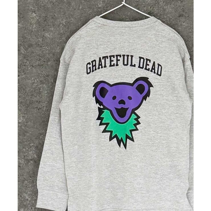 16-2杢グレー/A | GRATEFULDEAD オーバーサイズロングスリーブTシャツ キッズ | ZI-ON