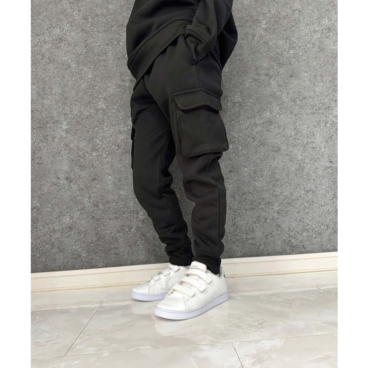 裏起毛スウェットカーゴパンツ キッズ 子供服[品番：ZONK0007106